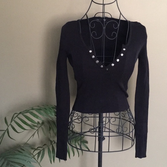 🥀DONATING 12/30 Hey Julie Ribbed Long Sleeve Snap Top - Picture 9 of 9